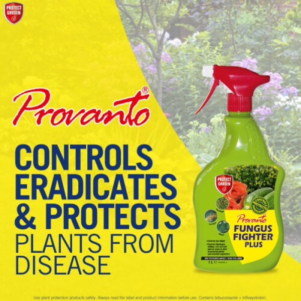 Provanto Fungus Fighter Plus Eradicates Controls Protects for Up To 3 Weeks Garden Care Plant Protection Ready to Use Fungicide Use Indoor Outdo